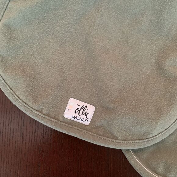 The Ollie World Baby Burp Cloths Olive Green Set of 2 - Picture 8 of 10
